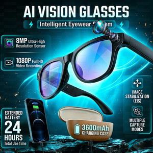 스마트안경 2026 울트라 AI 스마트 안경 저장용량 번역 비서 블루투스 CHATGPT 선글라스 음성 800W 카메라 32GB 실시간 HD 음악