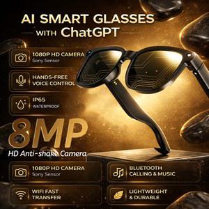 스마트안경 2026년형 새로운 AI 슈팅 통화 블루투스 화소 HD 카메라 4K 음성 글래스 스마트 800만 번역 어시스턴트 남녀공용