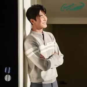 [크로커다일]전판 조직 브이넥 레이어드 니트 CDAACKT1351