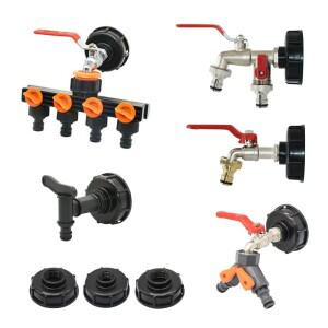 S60 거친 스레드 IBC 탱크 탭 커넥터 x 16mm 1/2 