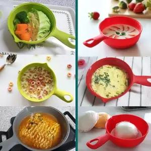 티본 한손잡이찜기2p세트 전자렌지찜기 계란찜기 베이직찜기 모던찜기 (WA823B2)