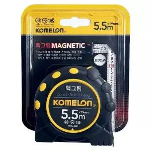 고품질 코메론 맥그립 자석줄자(5.5M) KMC-32D 양면눈금 고정 (W3E3EE3)