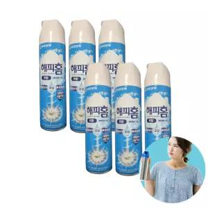 해피홈 에어로솔 수성 무향 500ml 6개 뿌리는모기약