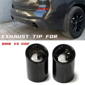 BMW 호환 X3 G01 X4 G02 배기 팁 머플러 스테인레스 스틸 파이프   노즐 용 자동차