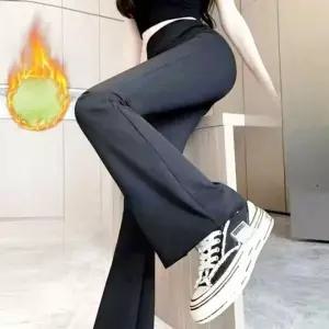 [하프클럽/]하이웨스트 부츠컷 기모 레깅스 팬츠 밍크 안감 융털 방한 바지