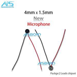 20 개/몫 마이크 내부 수신기 스피커 4mm  1.5mm PC 휴대폰 MP3 MP4 2 리드 와이어