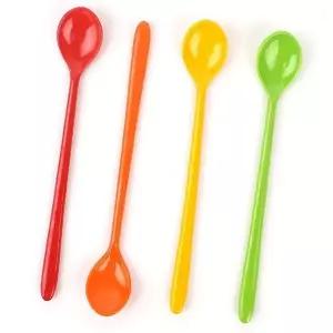 국산 멜라민 롱스푼 10P 커피 티스푼 꿀 요거트 스푼 롱숟가락 (WCFDF6B)