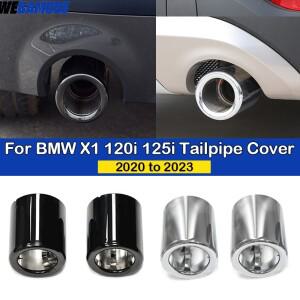 BMW 호환 X1 F49 1 시리즈 118i 120i - 머플러 테일 파이프 스테인레스 스틸 배기 트림 커버  교체