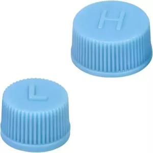 ZNDAW 2PCS 차량 A/C 밸브 코어 캡 누수 방지 R134a 에어컨 수리 시스템 충전 포트 먼지 커버 RV 트럭용