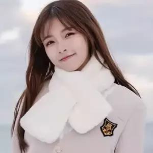 [하프클럽/]쁘띠 퍼 여자 겨울 머플러 숏 미니 귀여운 털 목도리