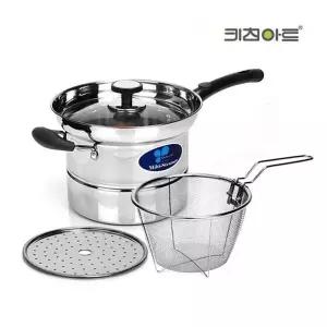 고품질 키친아트 냄비 찜/국수 냄비 18cm 찜판 채망 국수냄비 라면냄비 (W79A551)