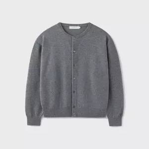 유니온블루 HARU CASHMERE WOOL CROP CARDIGAN DARK GRAY 862961