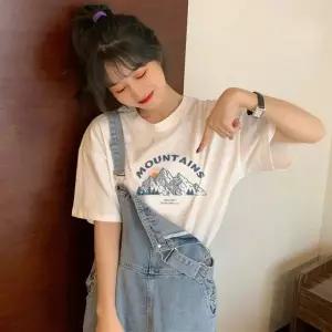 [하프클럽/]루즈핏 프린팅 반팔티셔츠 박스티 여름 데일리 티셔츠
