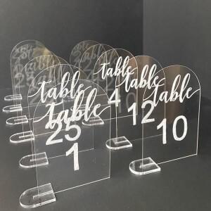 10 팩 DIY 흰색 투명 아크릴 웨딩 테이블 번호 로그인 스탠드 결혼식 피로연 이벤트 파티 레스토랑 센터 피