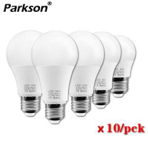 10pcs E27 LED 전구 220V 18W 15W 12W 9W 6W 3W 스포트라이트 램프 Lampada Bombias 홈 테이블