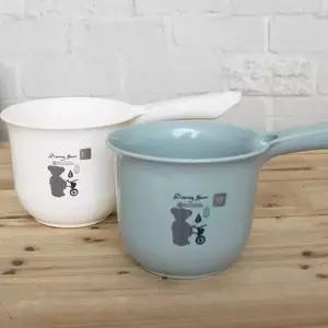 바가지 대야 그레이 욕실 욕실바가지 손잡이바가지 목욕