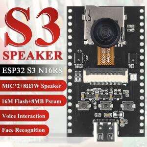OV2640 Wifi 카메라 모듈 키트가 포함된  ESP32 S3 CAM 스피커 개발 보드 듀얼 마이크 TF 슬롯 N16R8 CH340