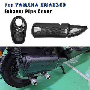 바이크 오토바이 액세서리 머플러 배기 파이프 보호 커버 Yamaha X-MAX300 XMAX 300 용 열 실드 화상