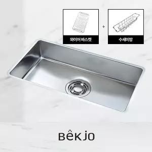 백조씽크 그랜드 860 사각싱크볼 악세사리 배수포함 씽크대교체