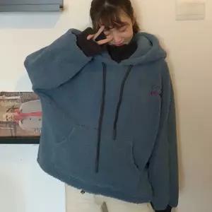 후리스 양털 뽀글이 목폴라 레이어드 후드티