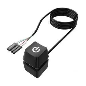 외부전원스위치 PC 파워 외부 전원 사각 버튼 스위치 블랙 (T-N935B)