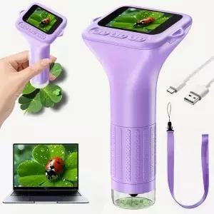 를위한 1000x 디지털 경 크리스마스 생일 선물을위한 카메라 및 비디오 기능이있는 2 인치 IPS 스크린 2MP