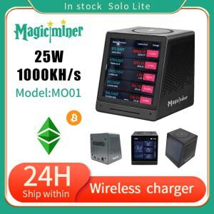 비트코인 채굴기 매직 마이너 MO01 스마트 디스플레이 IN 770KH 시장 충전기 17W 블루투스 스피커 데스크 무선