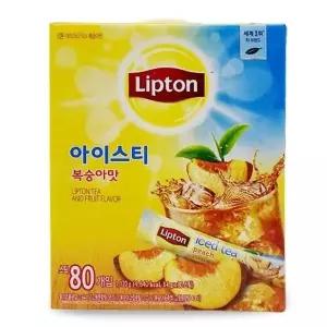 고품질 립톤 홍차 아이스티 복숭아맛 여름 피치음료 80T 옥수수수염차 (W896A15)