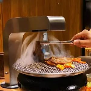 테이블후드 업소용 환풍기 배기 고깃집 덕트 배기팬 배기후드 ㄱ자 파이프 화로 식당용