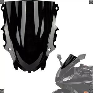 바이크 오토바이 앞 유리 윈드 스크린 더블 버블 Yamaha YZF R3 R25 2019 2020  2022 2023 앞 유리 윈드 디