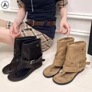 [애슬릿] 샌들 부츠 버클 스트랩 키높이 발편한 여름 쪼리 5cm