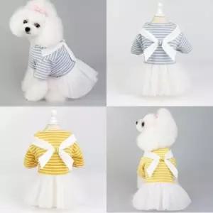 [반려패션] 샤 스커트 강아지옷 리본