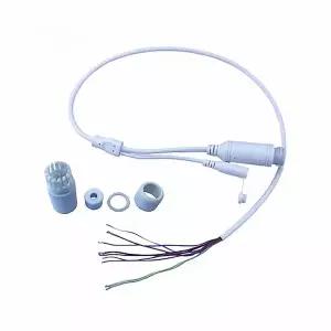 IP CCTV 카메라 방수 POE 케이블 DC48V  12V 모듈 테일 라인 9 코어 어댑터 LAN