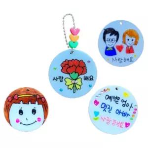 카네이션 아크릴 가방고리 diy