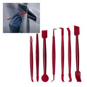 7PCS 자동차 창문 가장자리 도구 키트 트리밍 자동 틴트 유연한 스틱 필름 마이크로
