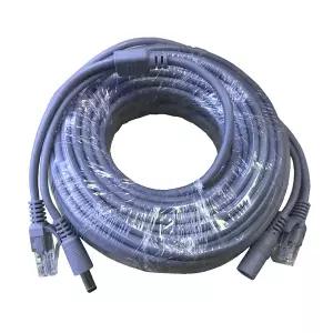 5M/10M/15M/20M/30M 이더넷 CCTV 케이블 RJ45  DC 전원 커넥터 Cat5 네트워크 LAN 코드 IP 카메라 NVR 시스