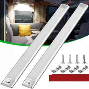 CT Capet 12v LED 실내등 바 1700LM 10W DC 12볼트 스트립 라이트ONOFF 스위치 포함 밀폐형 화물 트레일러
