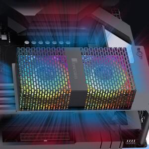 RAM 히트싱크 쿨러 4핀 PWM 듀얼 5020 팬 3600RPM PC 메모리 쿨링 라디에이터 5V 3핀 ARGB RAM 라디에이터