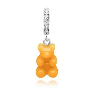 [크리스탈헤이즈] NOSTALGIA BEAR-NYC TAXI YELLOW-PAVE CONNECTOR SILVER 여성 참