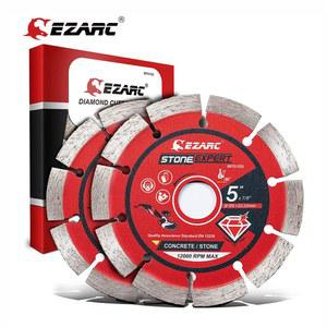 EZARC 다이아몬드 블레이드 세그먼트 톱날 앵글 기 스톤 콘크리트 스트릭 블록 절단용 5 인치 4 2