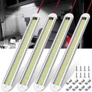 12V LED 실내등 바 CT 캡트 1500LM 8W DC 12볼트 스트립 라이트 ONOFF 스위치 포함 밀폐 화물 트레일러 카