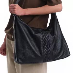다이브인 LEATHER LINE SHOULDER BAG BLACK 4524868