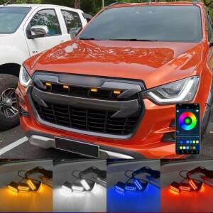 이즈즈 D-MAX DMAX 2015-2023 차량용 beusfirts LED 프론트 그릴 라이트, 픽업용 12V 주간 주행등 휠 아이