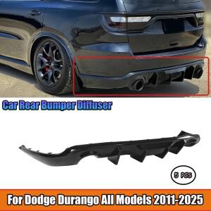 Dodge Durango 2011 2012-2025 용 5PCS 리어 범퍼 디퓨저 모든 모델 R/T SRT/GT 스포일러 광택 블랙 자동차