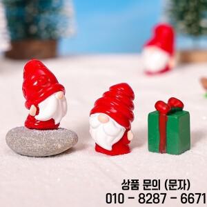 6/12개 귀여운 미니 레진 노움 빨간 크리스마스 피규어 DIY 요정 가을 겨울 추수감사절 화분 장식 선물