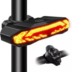 나인 자전거 턴 시그널 전기 키트 앞뒤 자동 켜짐꺼짐 벨 브레이크 라이트 리모컨 리어 USB 충전식 IP65
