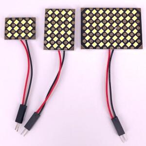 무극성 트럭 자동차 문 번호판, 독서 돔 라이트, 흰색 LED 전구, 12V 3030 2835, 12/24/48 SMD W5W T10 축