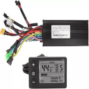 토피욘드 자전거 컨트롤러 LCD 디스플레이 DC 24V 36V 48V 30A 사인파 S866 전기 스쿠터용 모터 키트