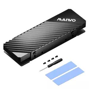2280 SSD용 MAIWO M2 히트 싱크 쿨러 PC NVMe 열 실리콘 패드 알루미늄 합금 쉘 두께 5mm
