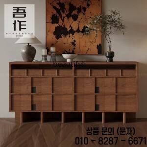 프랑스 레트로 스타일 입구 장식 캐비닛 앤티크 호텔 모델룸 다이닝 사이드 디자이너